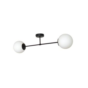 Lampadario a plafone MOON 2xE27/15W/230V nero