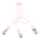 Lampadario a plafone per bambini TANGO 3xE27/60W/230V rosa