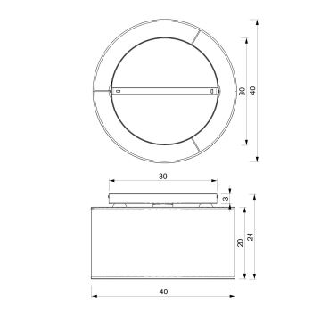 Lampadario a plafone RATTAN 3xE27/60W/230V rattan