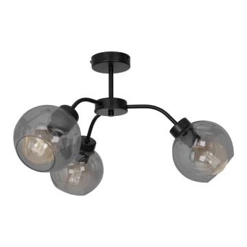 Lampadario a plafone SOFIA 3xE27/60W/230V nero