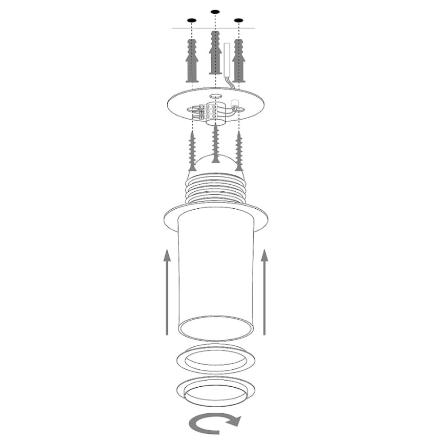 Lampadario a plafone SOLARIS 1xE27/60W/230V diametro 69 cm argento/nero