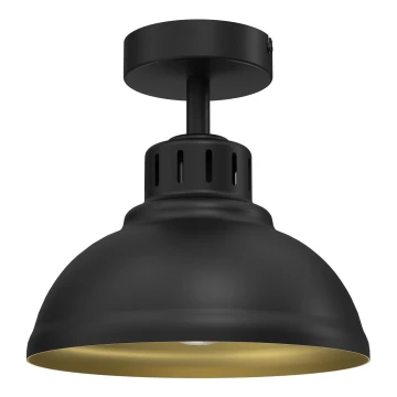 Lampadario a plafone SVEN 1xE27/15W/230V nero/oro