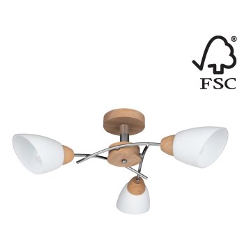 Lampadario a plafone VILETTA 3xE27/60W/230V - certificato FSC