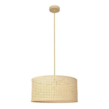 Lampadario a sospensione con filo ALBA 1xE27/60W/230V diametro 40 cm rattan