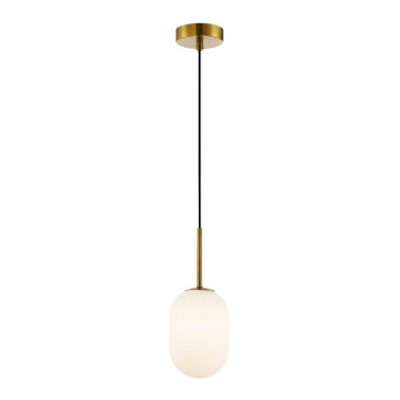 Lampadario a sospensione con filo ALIAS 1xG9/8W/230V diametro 12 cm oro