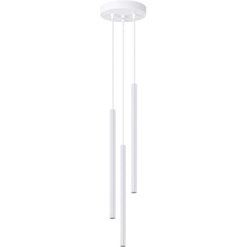 Lampadario a sospensione con filo ARCHE 3xG9/8W/230V bianco