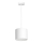 Lampadario a sospensione con filo ARDEN 1xE27/60W/230V diametro 18 cm bianco