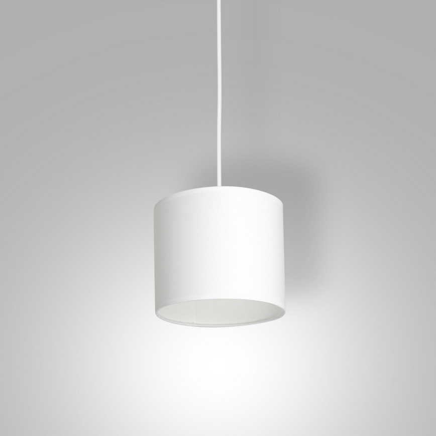 Lampadario a sospensione con filo ARDEN 1xE27/60W/230V diametro 18 cm bianco