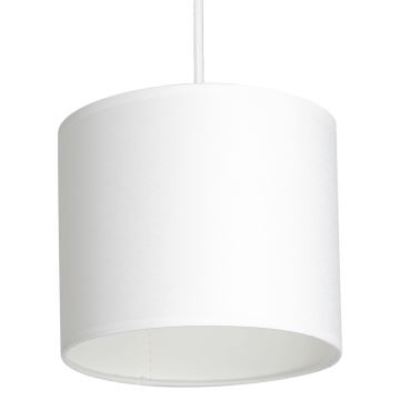 Lampadario a sospensione con filo ARDEN 1xE27/60W/230V diametro 18 cm bianco