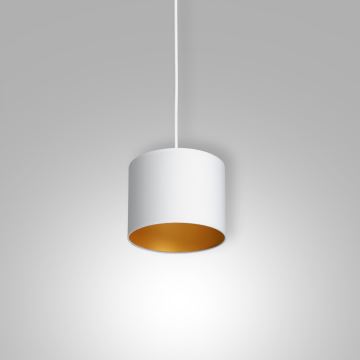 Lampadario a sospensione con filo ARDEN 1xE27/60W/230V diametro 18 cm bianco/oro