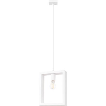 Lampadario a sospensione con filo ARIES 1xE27/15W/230V faggio/bianco