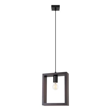 Lampadario a sospensione con filo ARIES 1xE27/15W/230V faggio/wenge