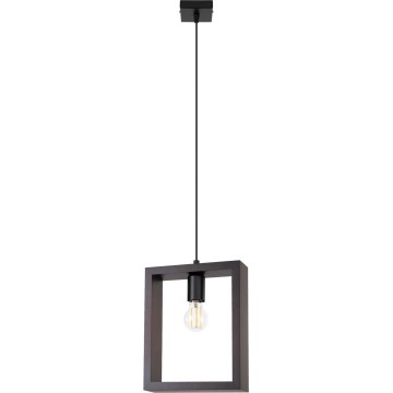 Lampadario a sospensione con filo ARIES 1xE27/15W/230V wenge