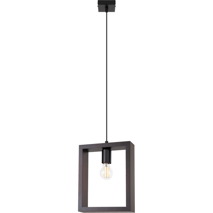 Lampadario a sospensione con filo ARIES 1xE27/15W/230V wenge