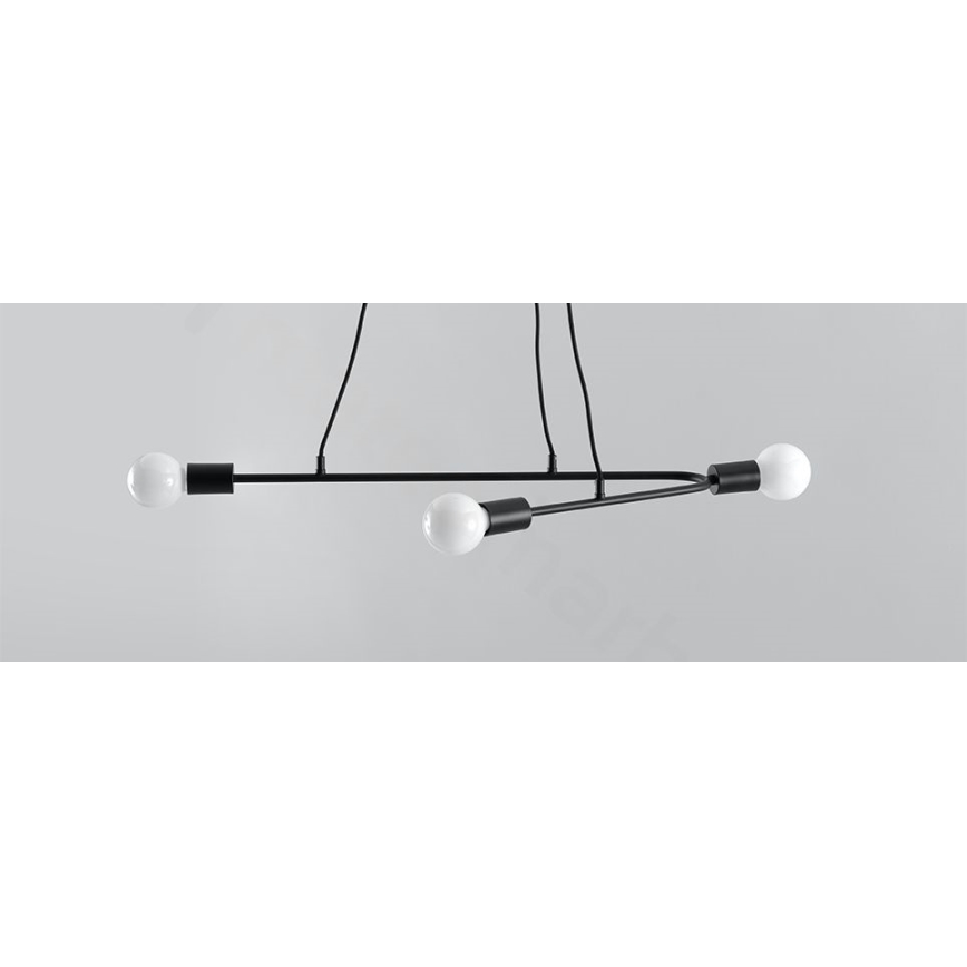 Lampadario a sospensione con filo ASTRAL 3xE27/60W/230V