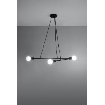 Lampadario a sospensione con filo ASTRAL 3xE27/60W/230V