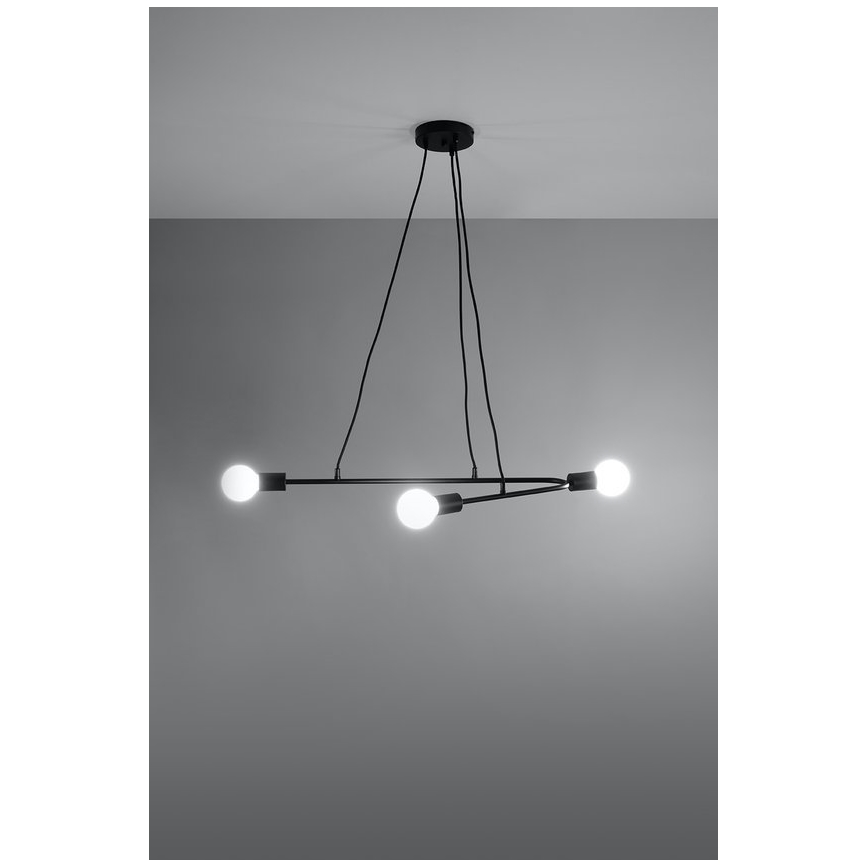 Lampadario a sospensione con filo ASTRAL 3xE27/60W/230V