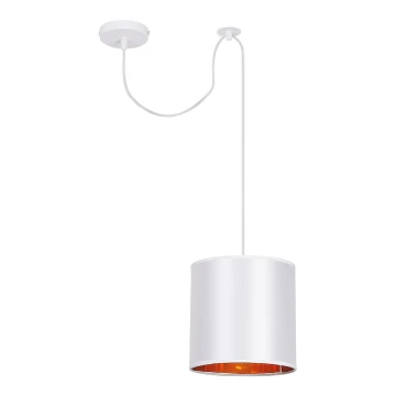 Lampadario a sospensione con filo ATLANTA 1xE27/40W/230V bianco