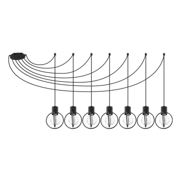 Lampadario a sospensione con filo AURA 7xE27/60W/230V