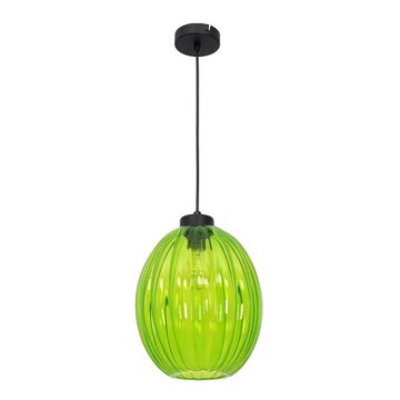 Lampadario a sospensione con  filo BLICK 1xE27/60W/230V verde