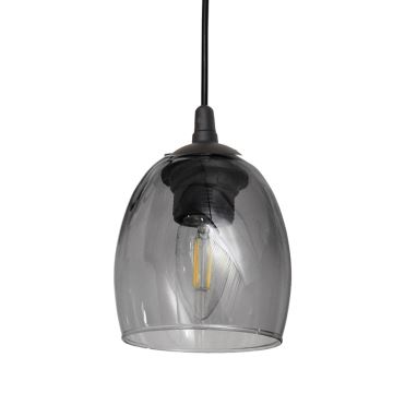 Lampadario a sospensione con filo BRILLANT 1xE27/60W/230V grigio