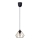 Lampadario a sospensione con filo CEED GOLD 1xE27/60W/230V diametro 17,5 cm nero/oro