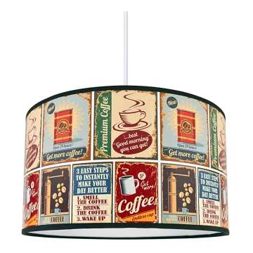 Lampadario a sospensione con filo COFFEE 1xE27/60W/230V