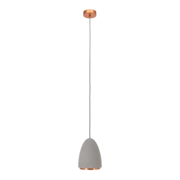 Lampadario a sospensione con filo CONCRETE 1xGU10/5W/230V grigio/rame