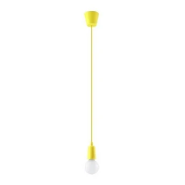 Lampadario a sospensione con filo DIEGO 1xE27/60W/230V giallo