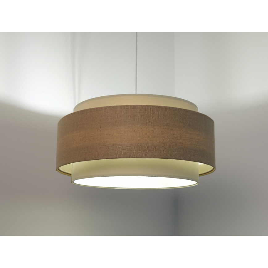 Lampadario a sospensione con filo DOBLO 1xE27/60W/230V beige/color crema