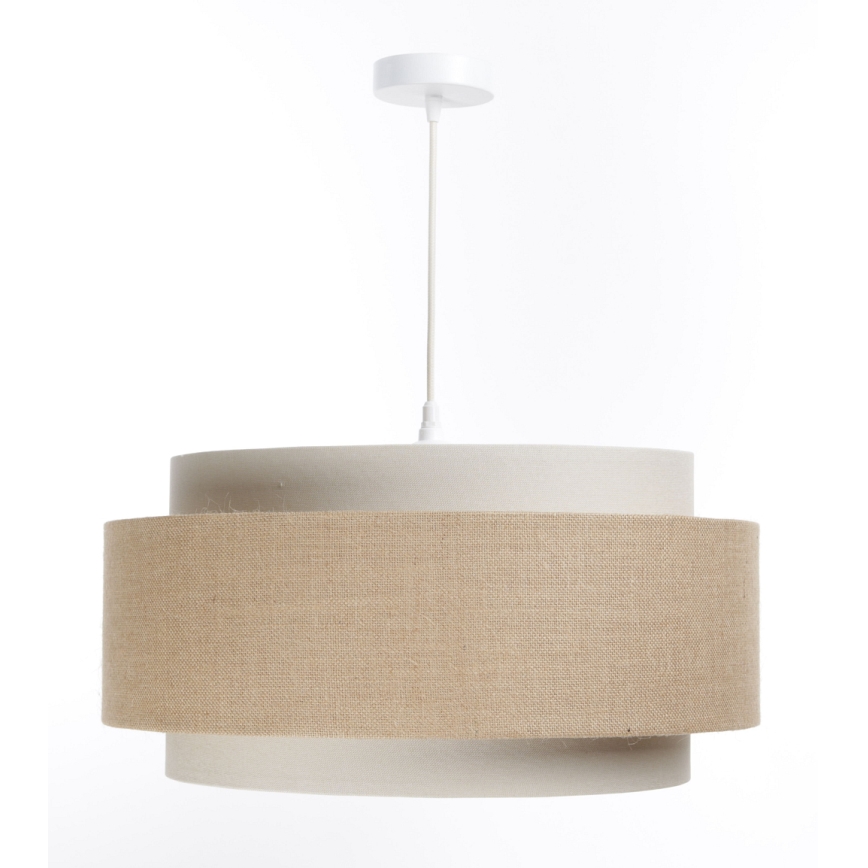 Lampadario a sospensione con filo DOBLO 1xE27/60W/230V beige/color crema