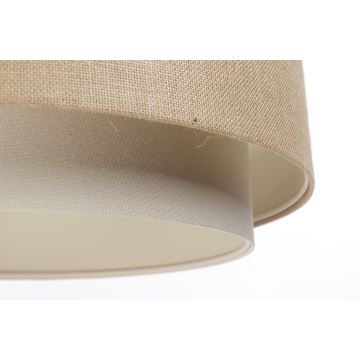 Lampadario a sospensione con filo DOBLO 1xE27/60W/230V beige/color crema