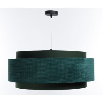 Lampadario a sospensione con filo DOBLO 1xE27/60W/230V diametro 60 cm verde/oro