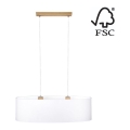 Lampadario a sospensione con filo DOVE 2xE27/40W/230V quercia- certificato FSC