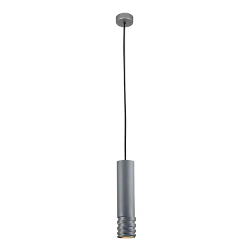 Lampadario a sospensione con filo DRILL 1xGU10/4W/230V grigio