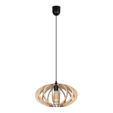 Lampadario a sospensione con filo EARTH 1xE27/60W/230V nero/beige