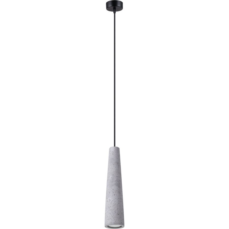 Lampadario a sospensione con filo ELECTRA 1xGU10/10W/230V calcestruzzo/grigio