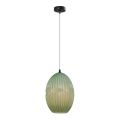 Lampadario a sospensione con filo ELLIPTIC 1xE27/11W/230V verde