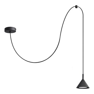 Lampadario a sospensione con filo ETNA 1xGX53/15W/230V nero