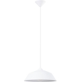 Lampadario a sospensione con filo FRIKA 1xE27/15W/230V diametro 34 cm bianco