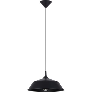 Lampadario a sospensione con filo FRIKA 1xE27/15W/230V diametro 34 cm nero