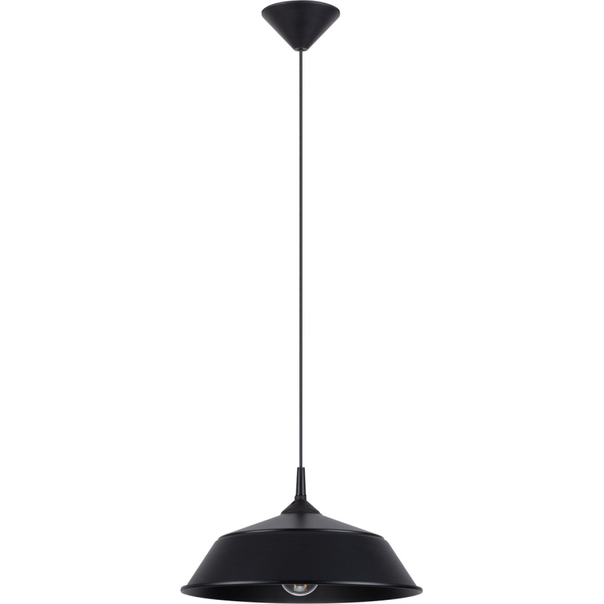 Lampadario a sospensione con filo FRIKA 1xE27/15W/230V diametro 34 cm nero