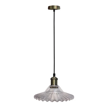 Lampadario a sospensione con filo GENEVA 1xE27/40W/230V limpido