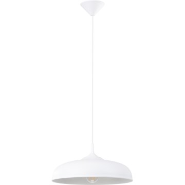 Lampadario a sospensione con filo GINA 1xE27/15W/230V diametro 38 cm bianco