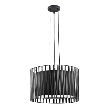 Lampadario a sospensione con filo HARMONY BLACK 3xE27/60W/230V