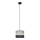 Lampadario a sospensione con filo HELEN 1xE27/60W/230V diametro 20 cm nero/grigio/oro