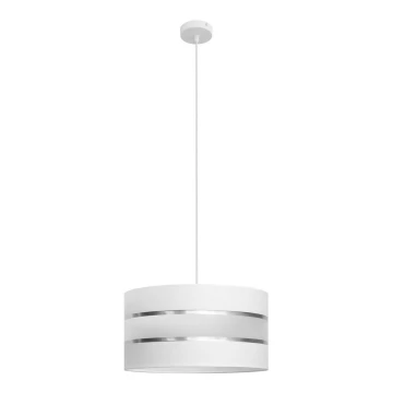 Lampadario a sospensione con filo HELEN 1xE27/60W/230V diametro 40 cm bianco