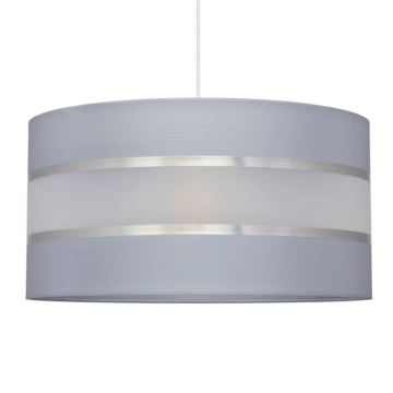 Lampadario a sospensione con filo HELEN 1xE27/60W/230V diametro 40 cm grigio/argento