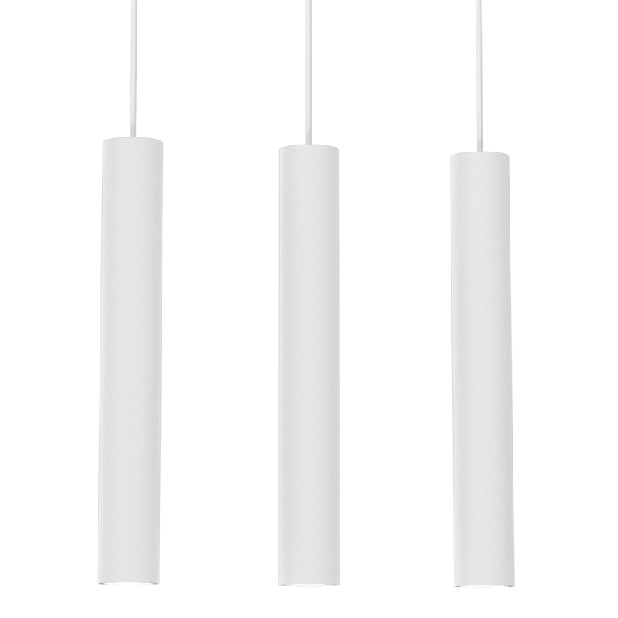 Lampadario a sospensione con filo HUDSON 3xGU10/8W/230V bianco