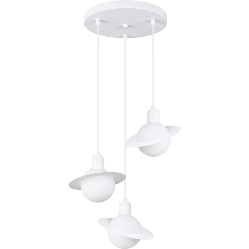 Lampadario a sospensione con filo HYPERION 3xG9/8W/230V bianco